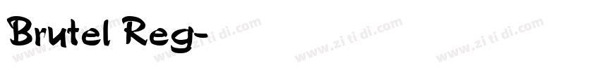 Brutel Reg字体转换